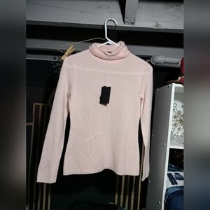 Pink Turtle Neck 2 Ply 100% Cashmere Long sleeve shirt